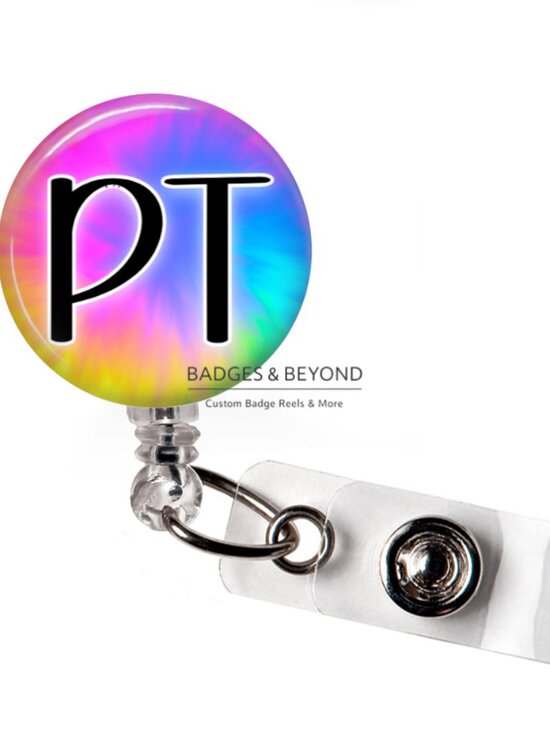 Handmade Accessories - 🧑‍⚕️💪 PT Physical Therapist Badge Reel | Retractable ID Name Tag Holder